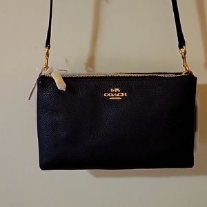 Black Coach pebble purse